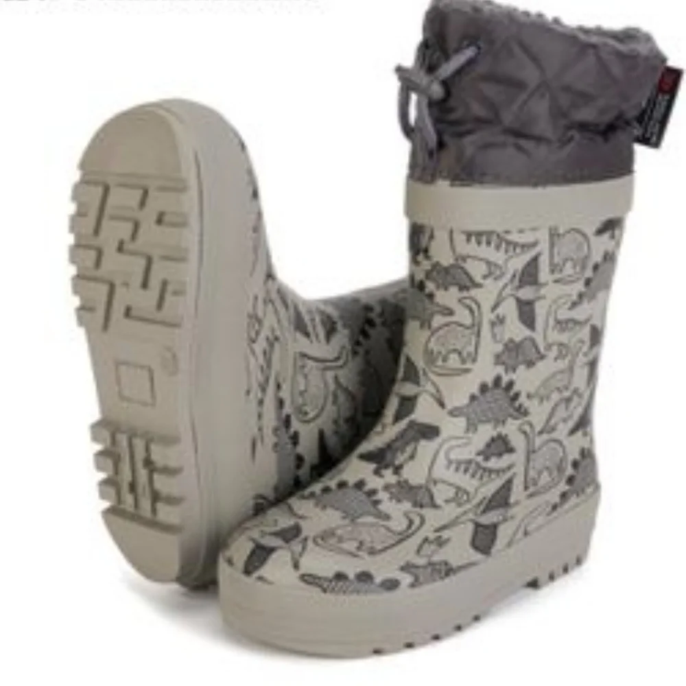 SIZES ADDED SOLARRAIN Dinosaur Waterproof Snow/Rainboots